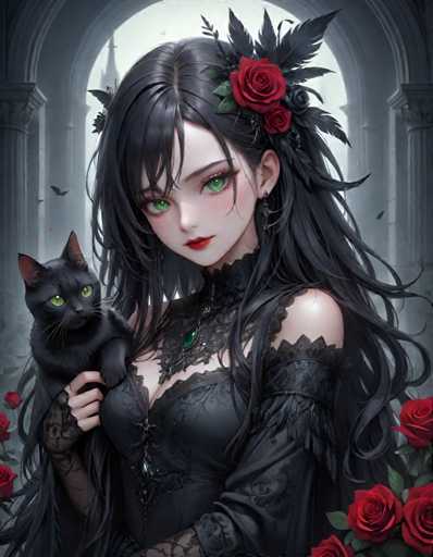 Anime gothic girls