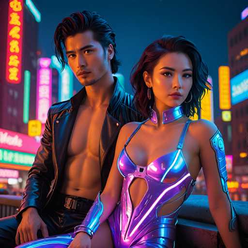 Cyberpunk couple