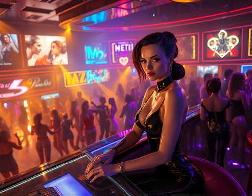 two seductive women android with porcelain skin and sophisticated hair style, in latex jumpsuits, sitting at a VIP table overlooking the dance floor of a bustling nightclub. The walls are adorned with holographic advertisements and the room filled with holographic art pieces that float above the floor. They're surrounded by beautiful people in latex dancing under flashing lights. Warm, golden lighting, vibrant blue and purple neon colors, futuristic, cinematic, sharp focus, hyper-realistic, cyberpunk glamourSteps: 3, Sampler: Euler A Trailing, Guidance Scale: 1.0, Seed: 4125443219, Size: 1152x896, Model: flux_1_schnell_q5p.ckpt, Strength: 1.0, Seed Mode: Scale Alike, Upscaler: realesrgan_x2plus_f16.ckpt