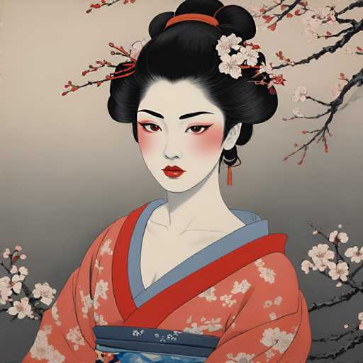 Ukiyo-e style portraits