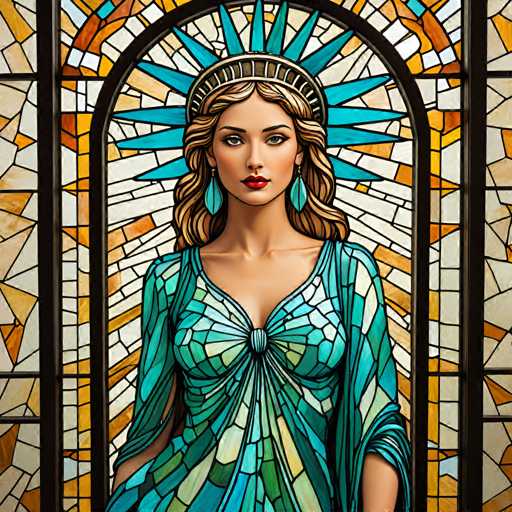 stained glass style Imagine Lady Liberty as a fashion icon, wearing trendy clothes and carrying a designer handbag, standing in front of a mirror in a modern apartment, surrounded by reflections of her digital persona. . vibrant, beautiful, translucent, intricate, detailed-ugly, deformed, noisy, blurry, low contrast, realism, photorealisticSteps: 8, Sampler: DPM++ SDE Karras, Guidance Scale: 1.8, Seed: 1504698312, Size: 1024x1024, Model: imaginarium_v10_turbo_f16.ckpt, Strength: 1.0, Seed Mode: Scale Alike, Upscaler: realesrgan_x2plus_f16.ckpt, Target Size: 1024x1024, Crop: (0, 0), Original Size: 1024x1024, Negative Original Size: 512x512, Aesthetic Score: 6.0, Negative Aesthetic Score: 2.5, Zero Negative Prompt: false