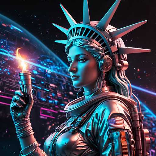 neonpunk style Lady Liberty as an astronaut, wearing a spacesuit and holding a space helmet instead of a torch and a holographic map instead of a tablet. . cyberpunk, vaporwave, neon, vibes, vibrant, stunningly beautiful, crisp, detailed, sleek, ultramodern, high contrast, cinematic, ultra detailed, intricate, professional-painting, drawing, illustration, glitch, deformed, mutated, cross-eyed, ugly, disfiguredSteps: 8, Sampler: DPM++ SDE Karras, Guidance Scale: 1.8, Seed: 1880520372, Size: 1024x1024, Model: wildcardxxllightning_wildcardxxl_f16.ckpt, Strength: 1.0, Seed Mode: Scale Alike, Upscaler: realesrgan_x2plus_f16.ckpt, Target Size: 1024x1024, Crop: (0, 0), Original Size: 1024x1024, Negative Original Size: 512x512, Aesthetic Score: 6.0, Negative Aesthetic Score: 2.5, Zero Negative Prompt: false