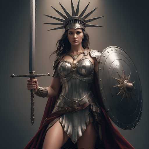 A Lady Liberty as a warrior, with a sword in one hand and a shield in the other, protecting freedom and justice.Steps: 8, Sampler: DPM++ SDE Karras, Guidance Scale: 1.8, Seed: 1284756793, Size: 1024x1024, Model: copaxtimelessxl_turbo_v10_f16.ckpt, Strength: 1.0, Seed Mode: Scale Alike, Upscaler: realesrgan_x2plus_f16.ckpt, Target Size: 1024x1024, Crop: (0, 0), Original Size: 1024x1024, Negative Original Size: 512x512, Aesthetic Score: 6.0, Negative Aesthetic Score: 2.5, Zero Negative Prompt: false