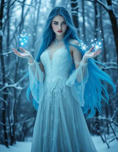 An ice sorceress