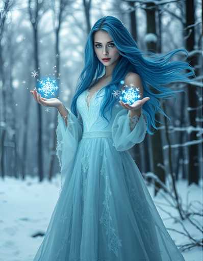 An ice sorceress