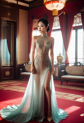 cinematic photo a glamorous young Chinese woman wearing a transparent silk dress in a palace bedroom . 35mm photograph, film, bokeh, professional, 4k, highly detailed-drawing, painting, crayon, sketch, graphite, impressionist, noisy, blurry, soft, deformed, uglySteps: 32, Sampler: DPM++ 2M Karras, Guidance Scale: 7.5, Seed: 1075958886, Size: 832x1216, Model: albedobasexl_v11_f16.ckpt, Strength: 1.0, Seed Mode: Scale Alike, Upscaler: realesrgan_x2plus_f16.ckpt, Target Size: 832x1216, Crop: (0, 0), Original Size: 832x1216, Negative Original Size: 512x576, Aesthetic Score: 6.0, Negative Aesthetic Score: 2.0, Zero Negative Prompt: false