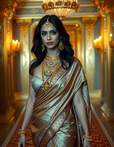 AI girls in silk Saree