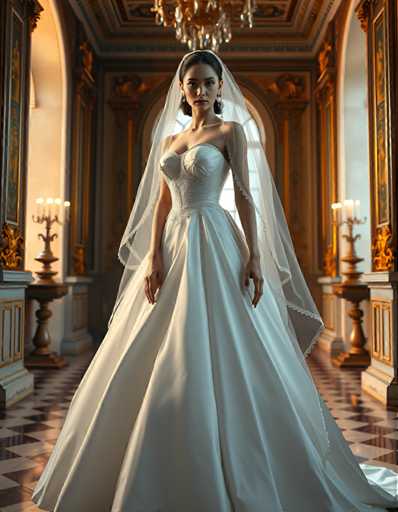 Girl in a ball gown wedding dress