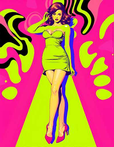 Psychedelic pop art