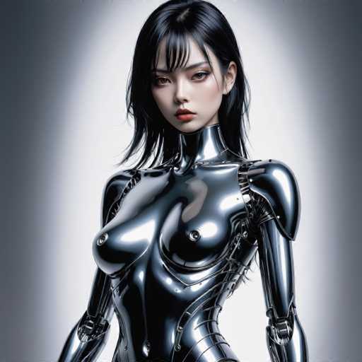 Artwork in the style of (Hajime Sorayama:1.5) a sexy black metal robot woman. Her body is entirely made of black metal-HeadphoneSteps: 8, Sampler: DPM++ SDE Karras, Guidance Scale: 2.5, Seed: 3703938098, Size: 1280x1280, Model: mexxldimsdxl_lcm_v10_f16.ckpt, Strength: 1.0, Seed Mode: Scale Alike, Hires Fix: true, First Stage Size: 768x768, Second Stage Strength: 0.7, Target Size: 1280x1280, Crop: (0, 0), Original Size: 1280x1280, Negative Original Size: 640x640, Aesthetic Score: 6,0, Negative Aesthetic Score: 2,5, Zero Negative Prompt: false