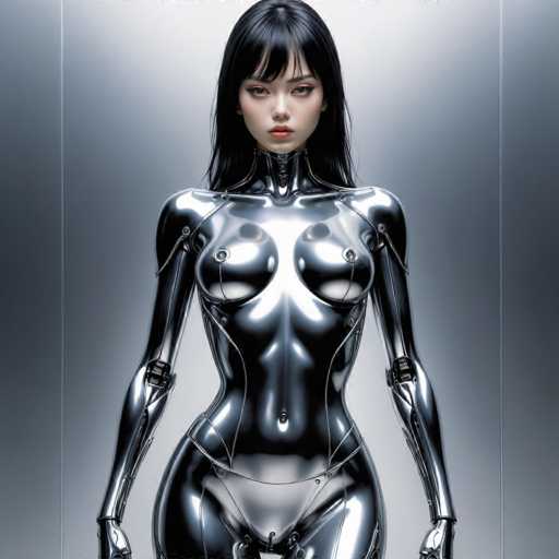 Artwork in the style of (Hajime Sorayama:1.5) a sexy robot woman. Her body is entirely made of black metal-HeadphoneSteps: 8, Sampler: DPM++ SDE Karras, Guidance Scale: 2.5, Seed: 2234970553, Size: 1280x1280, Model: mexxldimsdxl_lcm_v10_f16.ckpt, Strength: 1.0, Seed Mode: Scale Alike, Hires Fix: true, First Stage Size: 768x768, Second Stage Strength: 0.7, Target Size: 1280x1280, Crop: (0, 0), Original Size: 1280x1280, Negative Original Size: 640x640, Aesthetic Score: 6,0, Negative Aesthetic Score: 2,5, Zero Negative Prompt: false