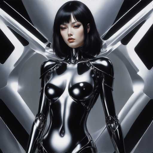 Artwork in the style of (Hajime Sorayama:1.5) a sexy black metal robot woman. Her body is entirely made of black metal-HeadphoneSteps: 8, Sampler: DPM++ SDE Karras, Guidance Scale: 2.5, Seed: 1717757299, Size: 1280x1280, Model: hephaistosnextgen_dpo_v10_f16.ckpt, Strength: 1.0, Seed Mode: Scale Alike, Hires Fix: true, First Stage Size: 768x768, Second Stage Strength: 0.7, Target Size: 1280x1280, Crop: (0, 0), Original Size: 1280x1280, Negative Original Size: 640x640, Aesthetic Score: 6,0, Negative Aesthetic Score: 2,5, Zero Negative Prompt: false