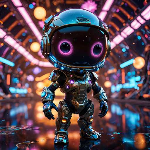 UHD, 8K, ultra detailed, a cinematic photograph of An adorable, wide-eyed alien chibi character with three fingers on each hand and two toes on each foot, wearing a futuristic spacesuit complete with a helmet. The suit is decorated with intricate, glowing circuits and holographic images of stars and planets. It's floating in zero gravity inside a vibrant nebula filled with swirling colors, surrounded by microscopic space creatures. In the style of Yoshitaka Amano., beautiful lighting, great composition-ugly, deformed, noisy, blurrySteps: 10, Sampler: DPM++ SDE Karras, Guidance Scale: 2.0, Seed: 3535919178, Size: 1024x1024, Model: juggernaut_xl_v9_lightning_f16.ckpt, Strength: 1.0, Seed Mode: Scale Alike, Upscaler: realesrgan_x2plus_f16.ckpt, Target Size: 1024x1024, Crop: (0, 0), Original Size: 1024x1024, Negative Original Size: 512x512, Aesthetic Score: 6.0, Negative Aesthetic Score: 2.5, Zero Negative Prompt: false