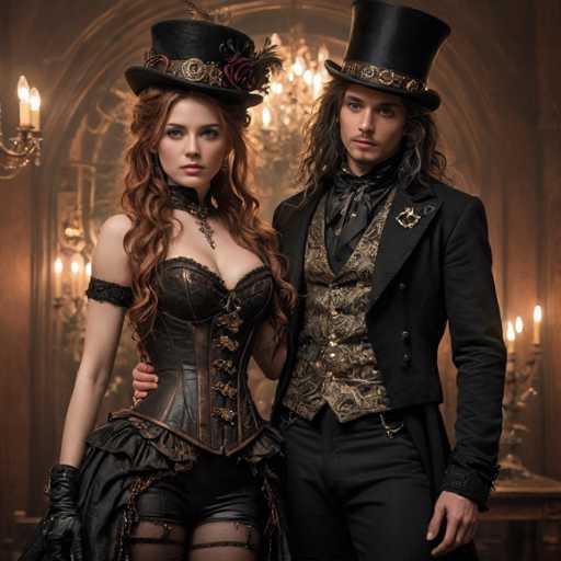 Steampunk couple